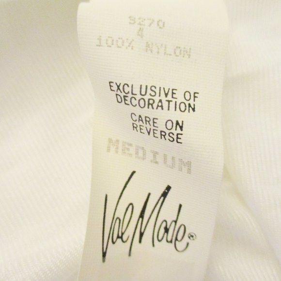 Vintage Val Mode Womens Long Negligee/Nightgown White Bridal Lace Bodice, Size M - Picture 10 of 11